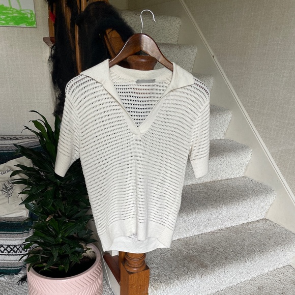 Everlane Wool Open Knit Top - Picture 1 of 10